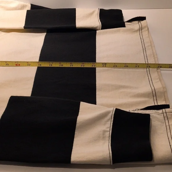 Polo Ralph Lauren vintage men's long sleeve polo shirt large black/white stripes - Picture 9 of 13